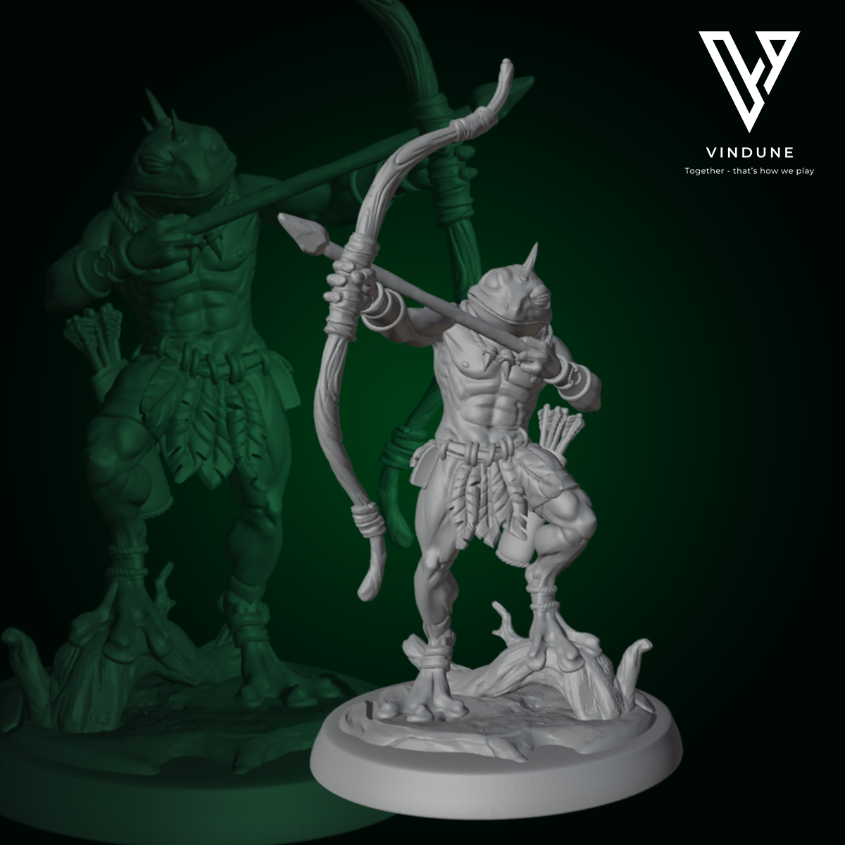 Frosch Krieger Set (Frog Warrior Set) - von White Werewolf Tavern