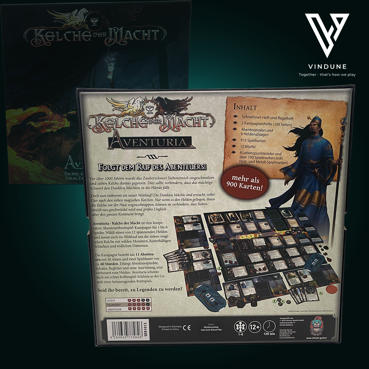 Aventuria: Kelche der Macht - Brettspiel von Ulisses Spiele - [Ausstellungsstück] - neuwertiger Zustand