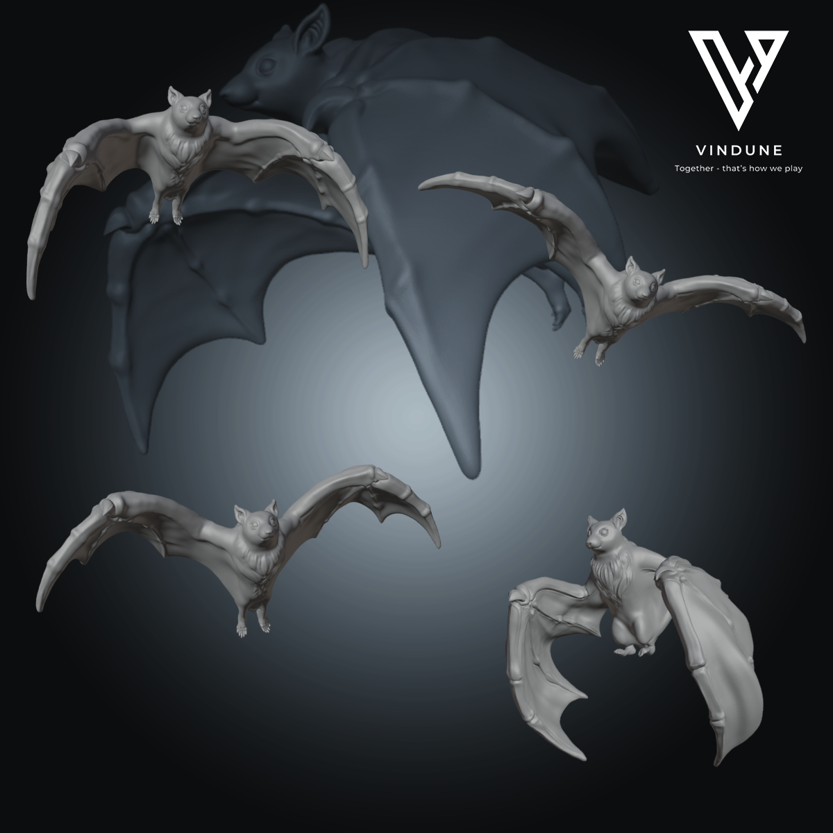 Fledermäuse 1-4 (Bats) - von White Werewolf Tavern