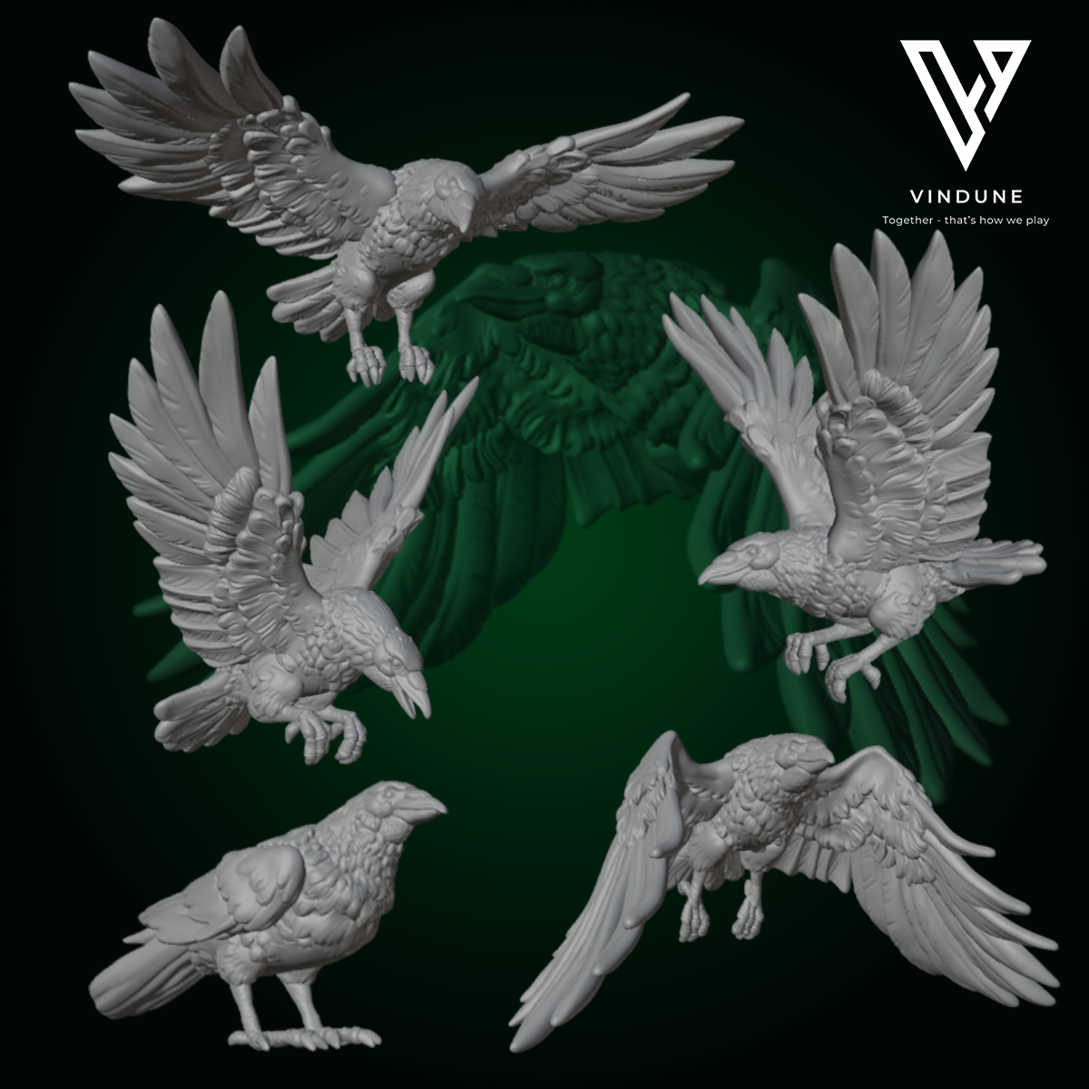 Krähen 1-5 (Crows) - von White Werewolf Tavern