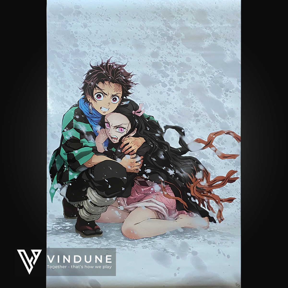 Poster 91,5 cm x 61 cm - Demon Slayer - Tanjiro & Nezuko Snow