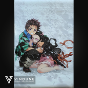 Poster 91,5 cm x 61 cm - Demon Slayer - Tanjiro & Nezuko Snow