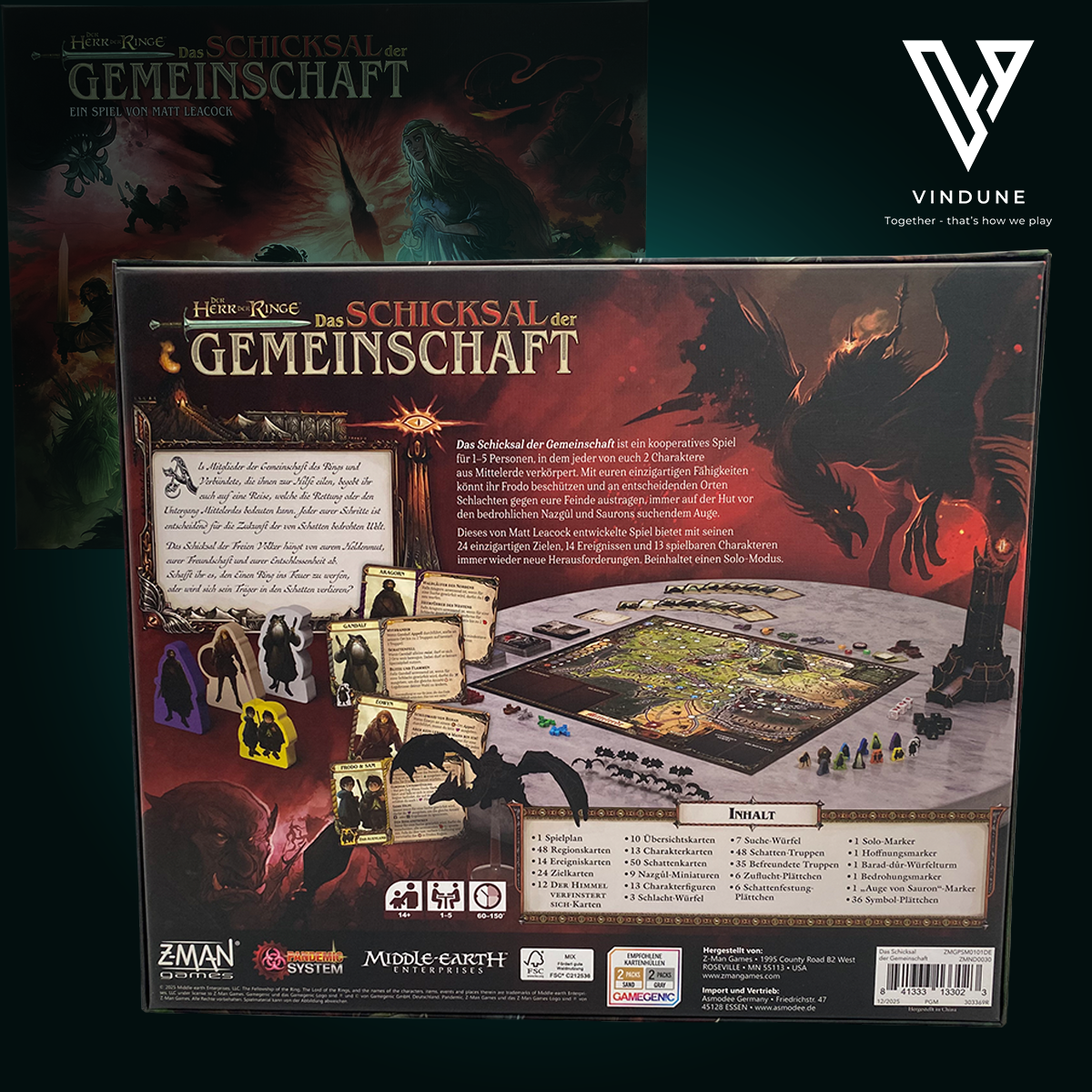 Der Herr der Ringe: Das Schicksal der Gemeinschaft - Brettspiel von Z-Man Games