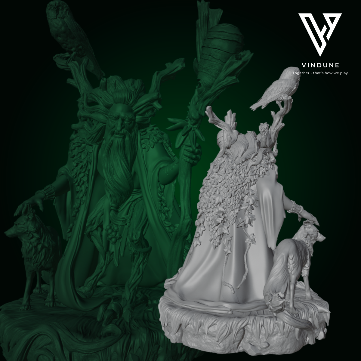 Druide (Reidar) - (Druid) - aus der Reihe Mystical Forest von White Werewolf Tavern