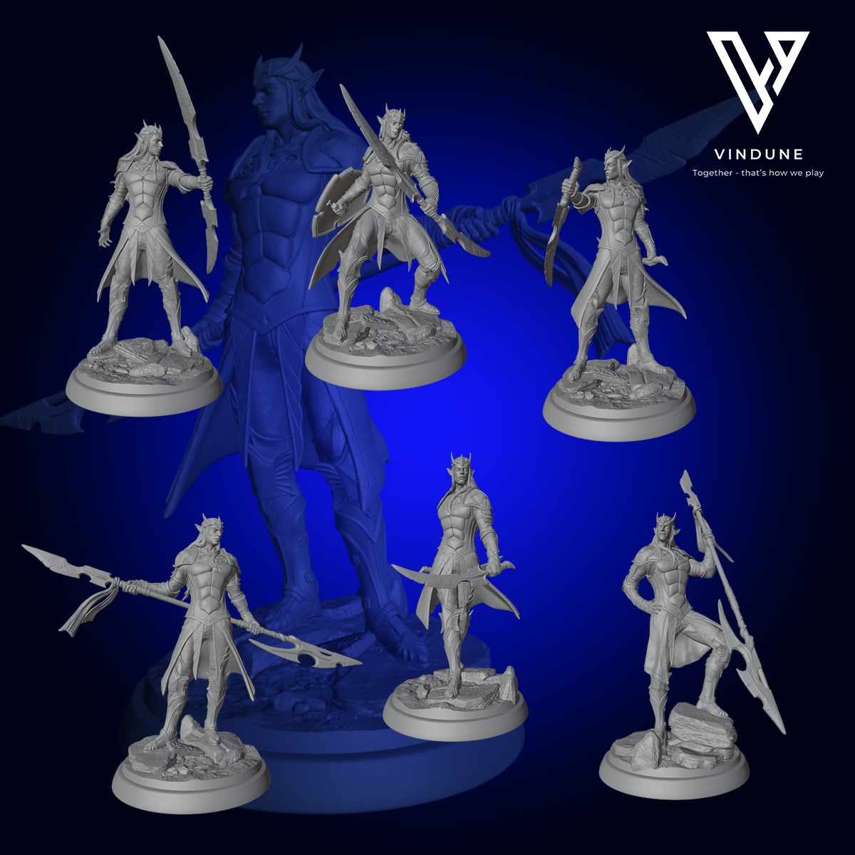 Elfen Krieger 1-6 (Elve / Warrior) - aus der Reihe The Young Blood von White Werewolf Tavern