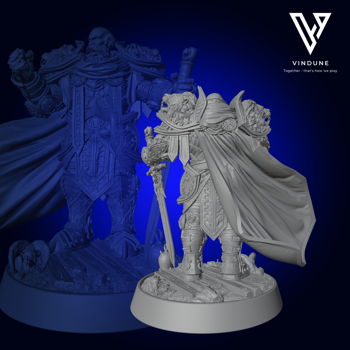 Paladin (Erasmus du Tranchant) Paladin / Sword Warrior) - aus der Reihe The Paladins of The Silver Lion von Daybreak Miniatures