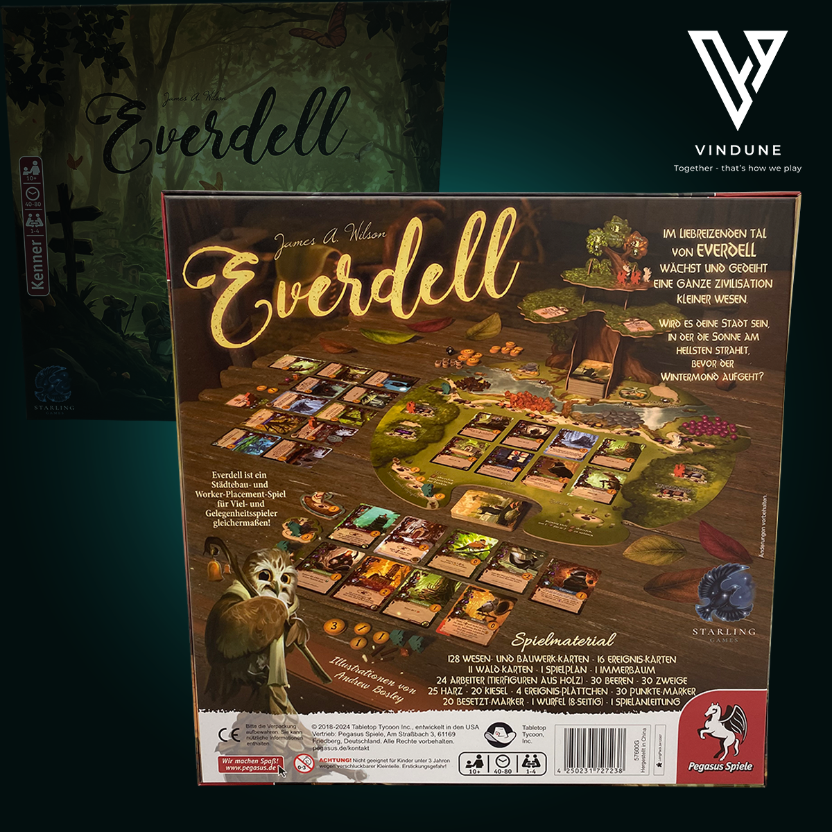 Everdell - Brettspiel von Pegasus Spiele - [Ausstellungsstück] - neuwertiger Zustand