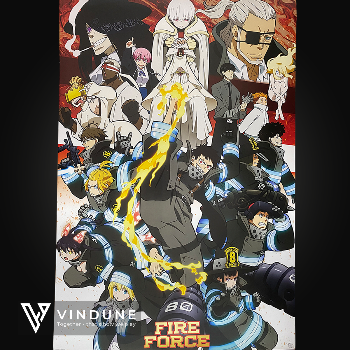 Poster 91,5 cm x 61 cm - Fire Force - Key art Season 2