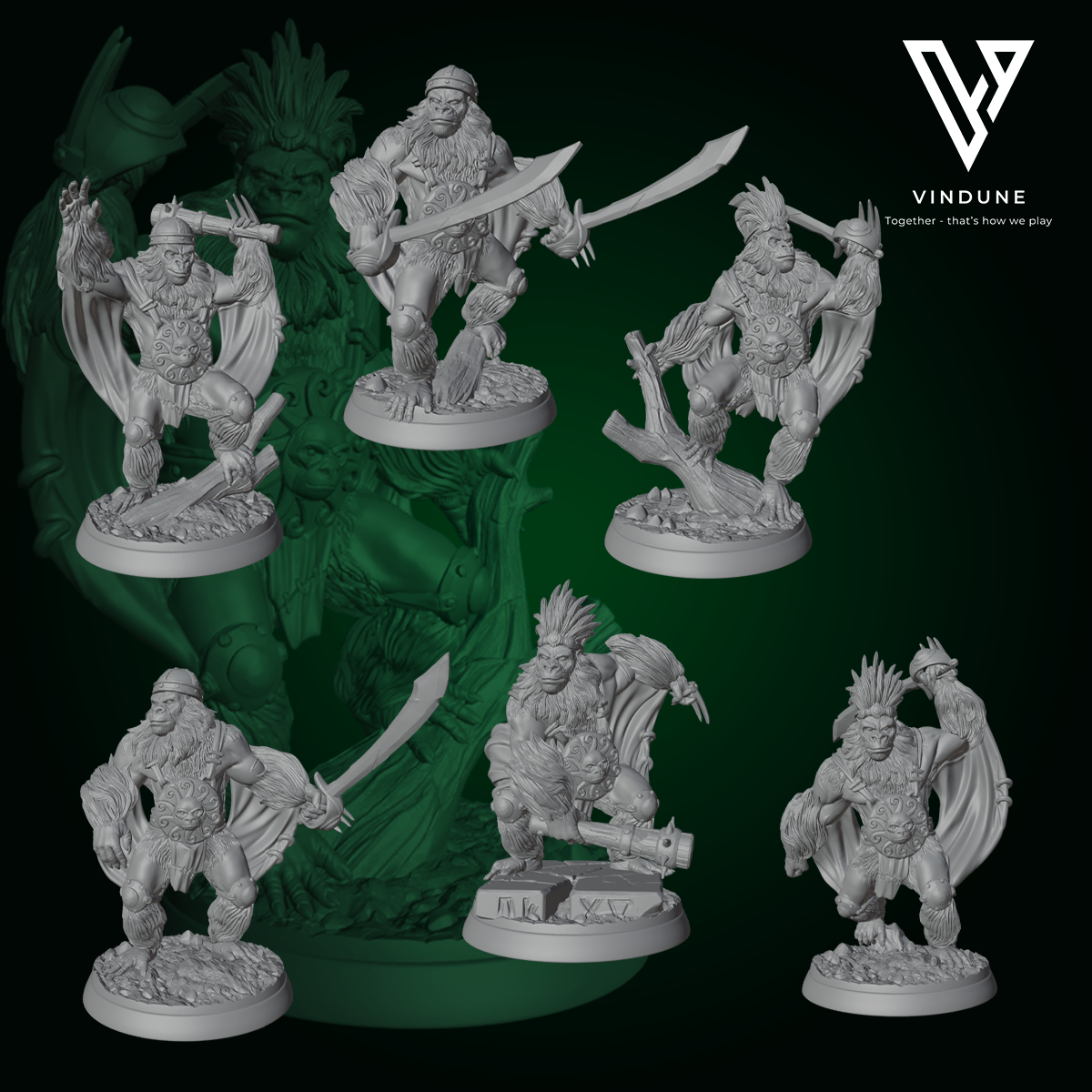 Königlicher Affengardist 1-6 (Royal Monkey Guard) - von White Werewolf Tavern