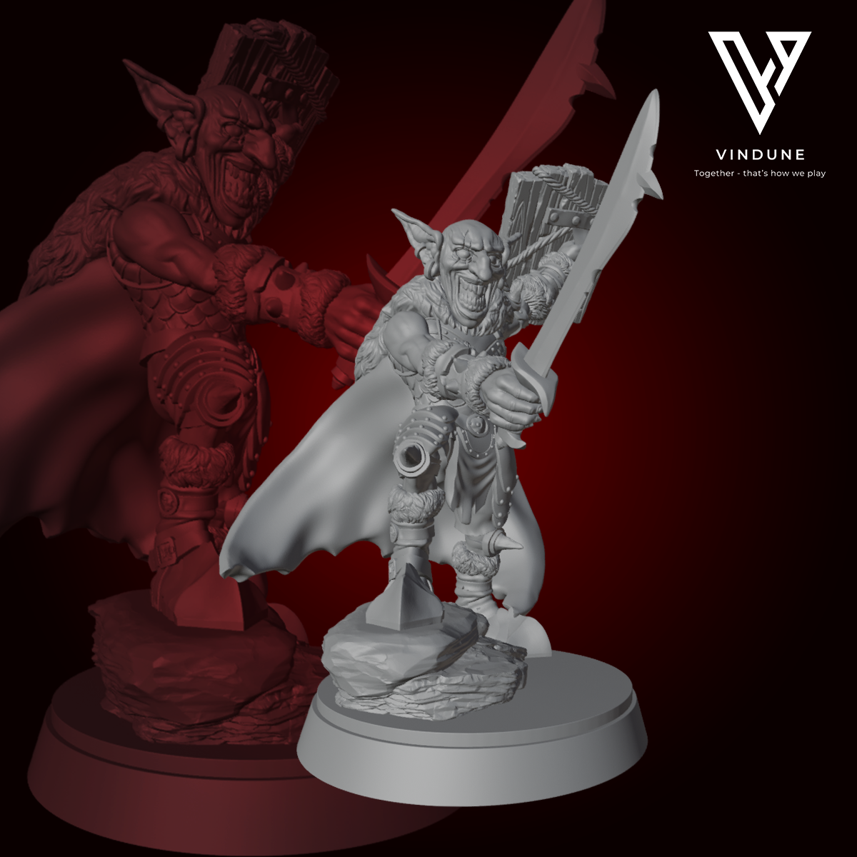 Goblin Anführer (Goblin / Warrior Leader) - von Dungeon Dog