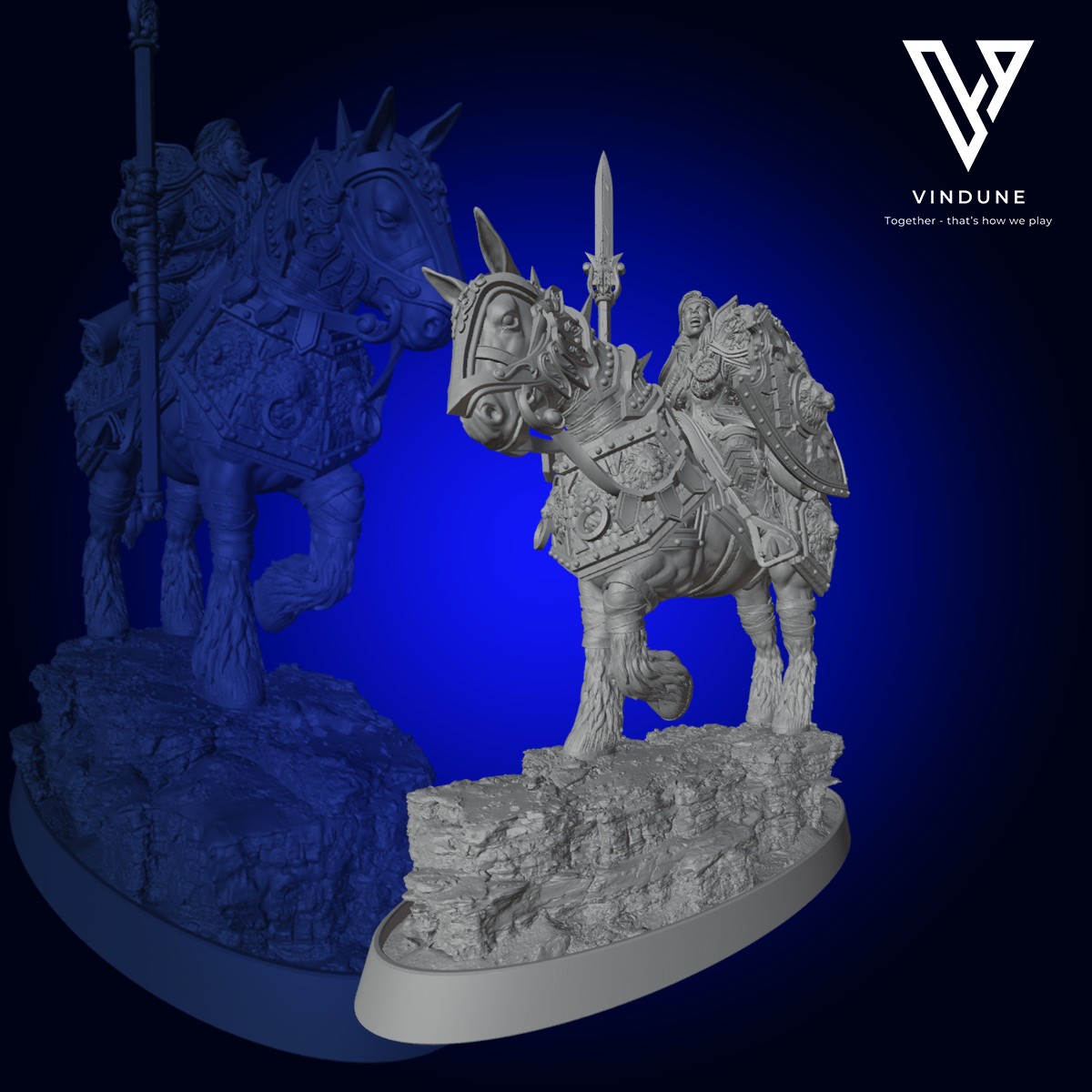 Paladin (Grande Prêtresse Salomé du Lion d'Argent) (Paladin / Spearman) - aus der Reihe The Paladins of The Silver Lion von Daybreak Miniatures