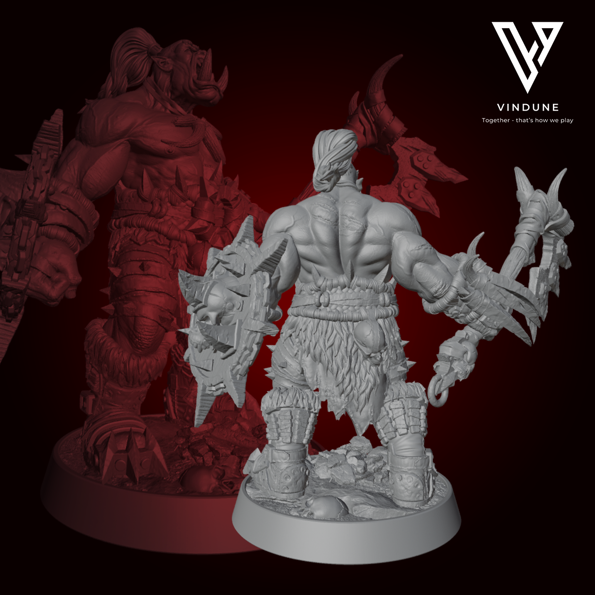 Ork - Söldner der Leere (Hector Stumpfkant) (Orc / Mercanary) - aus der Reihe Mercenaries of the Void von Daybreak Miniatures