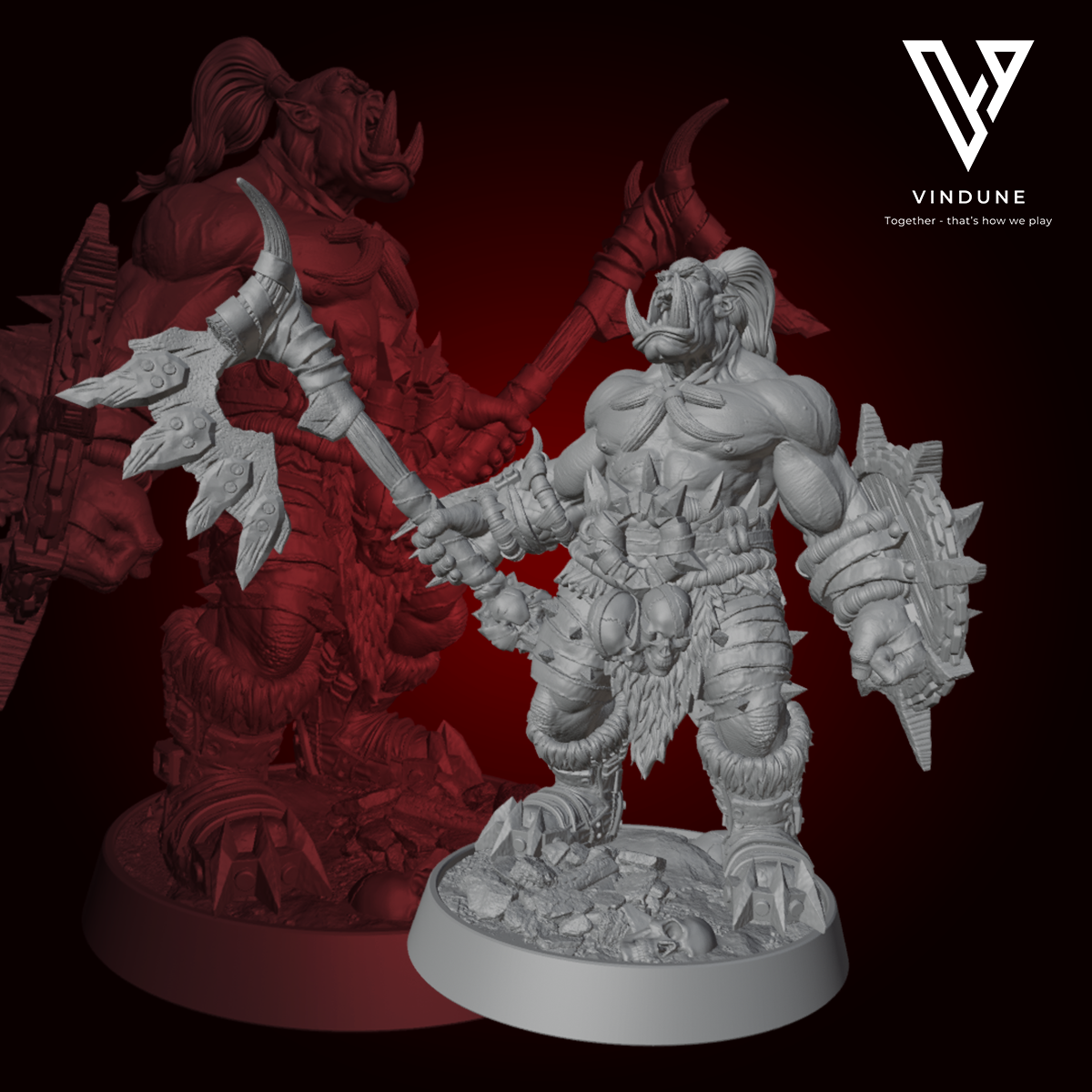 Ork - Söldner der Leere (Hector Stumpfkant) (Orc / Mercanary) - aus der Reihe Mercenaries of the Void von Daybreak Miniatures