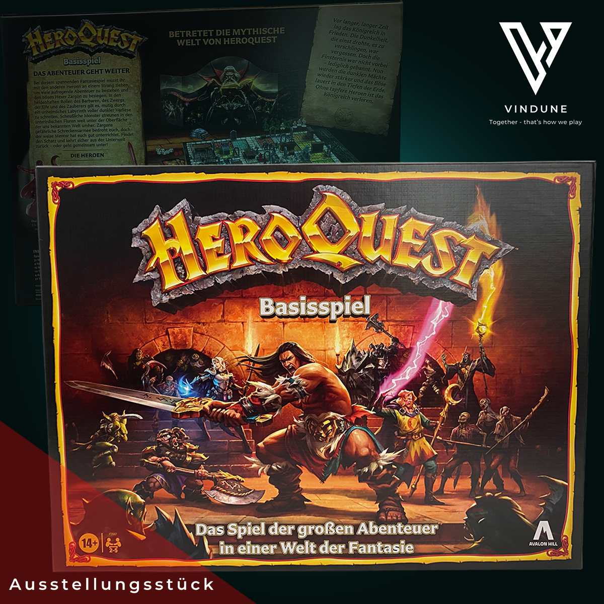 HeroQuest: Basisspiel - Brettspiel von Avalon Hill - [Ausstellungsstück] - neuwertiger Zustand