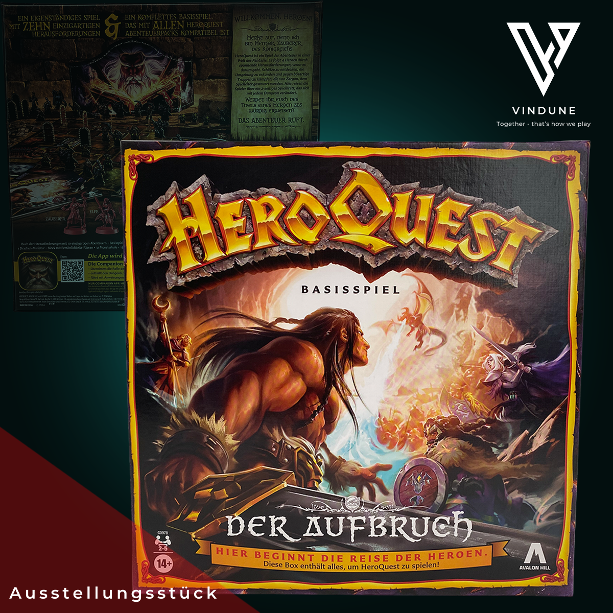 HeroQuest: Der Aufbruch - Brettspiel von Avalon Hill - [Ausstellungsstück] - neuwertiger Zustand