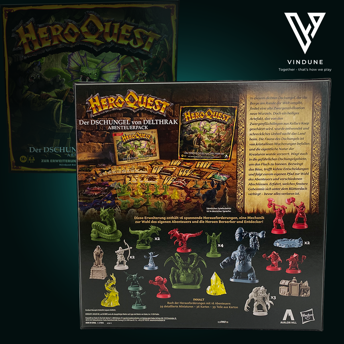 HeroQuest: Der Dschungel von Delthrak - Abenteuerpack [Erweiterung] - Brettspiel von Avalon Hill