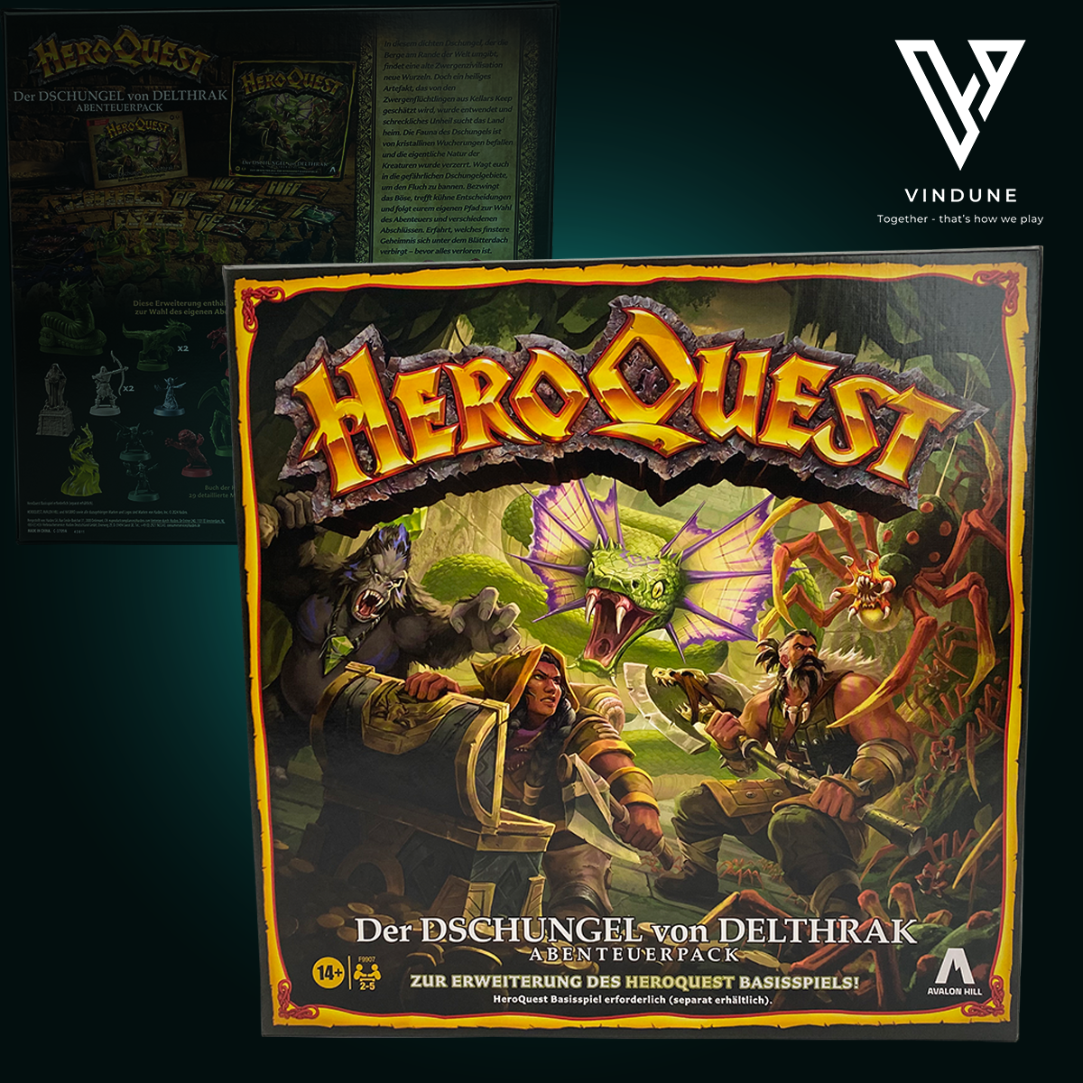 HeroQuest: Der Dschungel von Delthrak - Abenteuerpack [Erweiterung] - Brettspiel von Avalon Hill