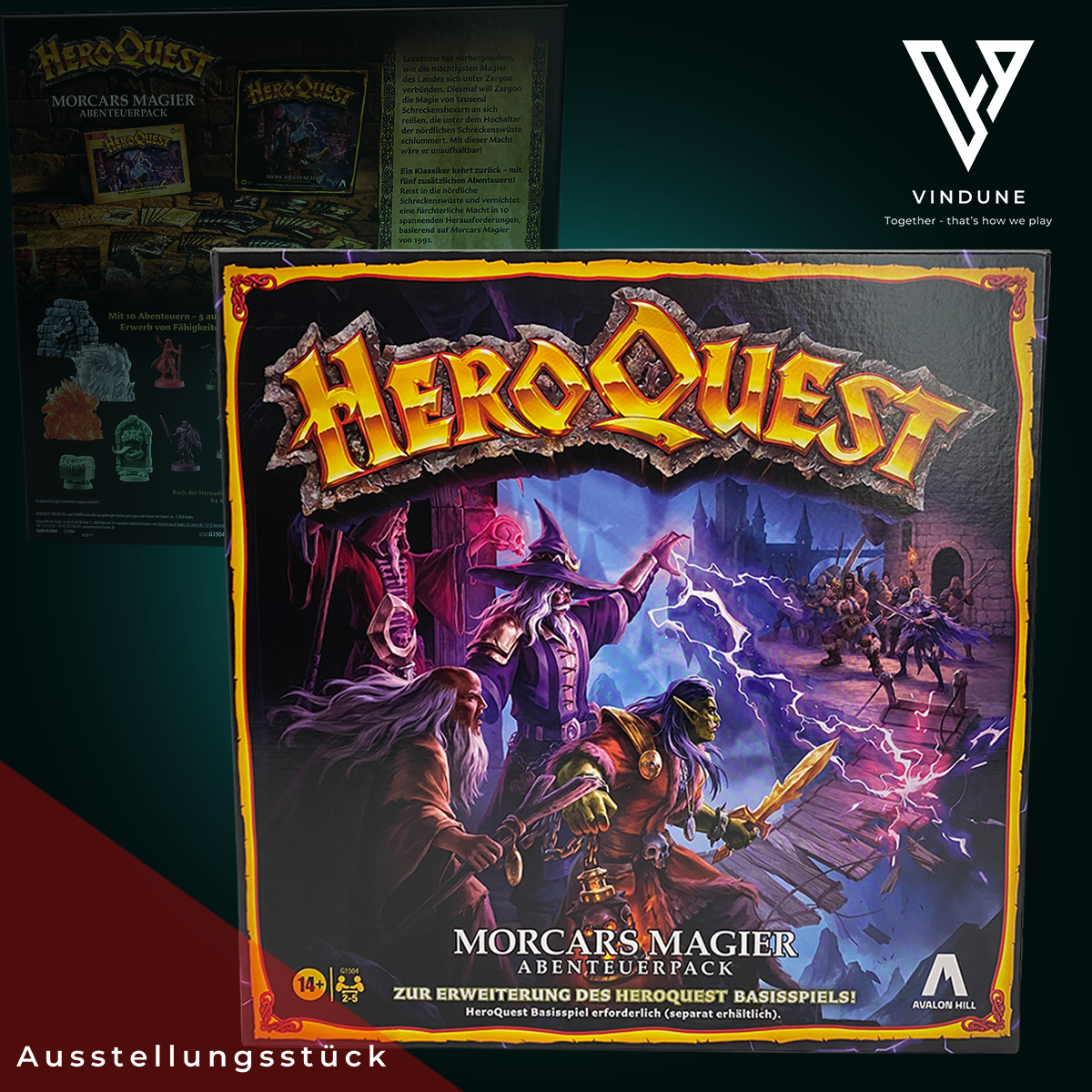 HeroQuest: Morcars Magier - Abenteuerpack [Erweiterung] - Brettspiel von Avalon Hill - [Ausstellungsstück] - neuwertiger Zustand