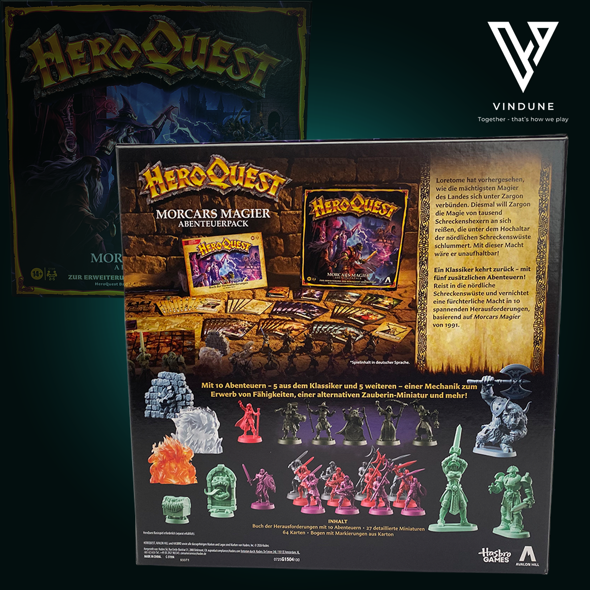 HeroQuest: Morcars Magier - Abenteuerpack [Erweiterung] - Brettspiel von Avalon Hill