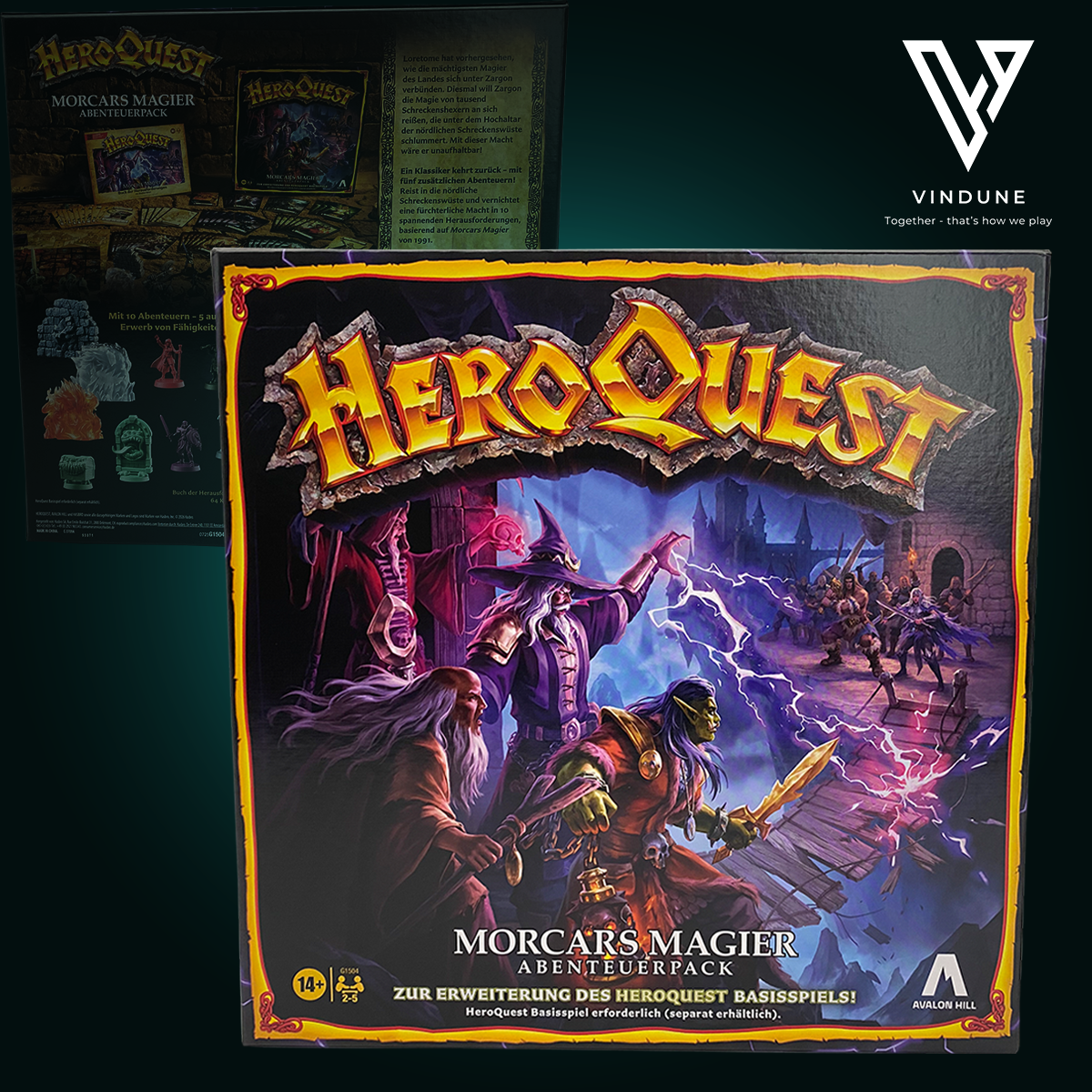 HeroQuest: Morcars Magier - Abenteuerpack [Erweiterung] - Brettspiel von Avalon Hill