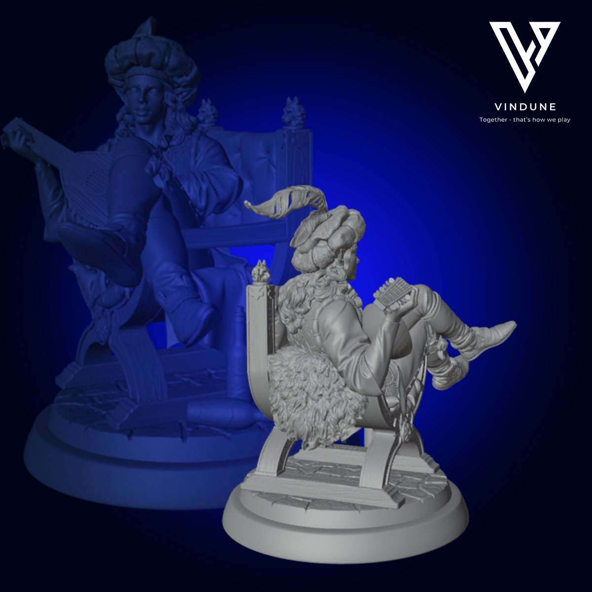 Barde (Jax Fiddlefoot, Lord of the Lute) (Elve / Bard) - aus der Reihe The Unsung Heroes von White Werewolf Tavern