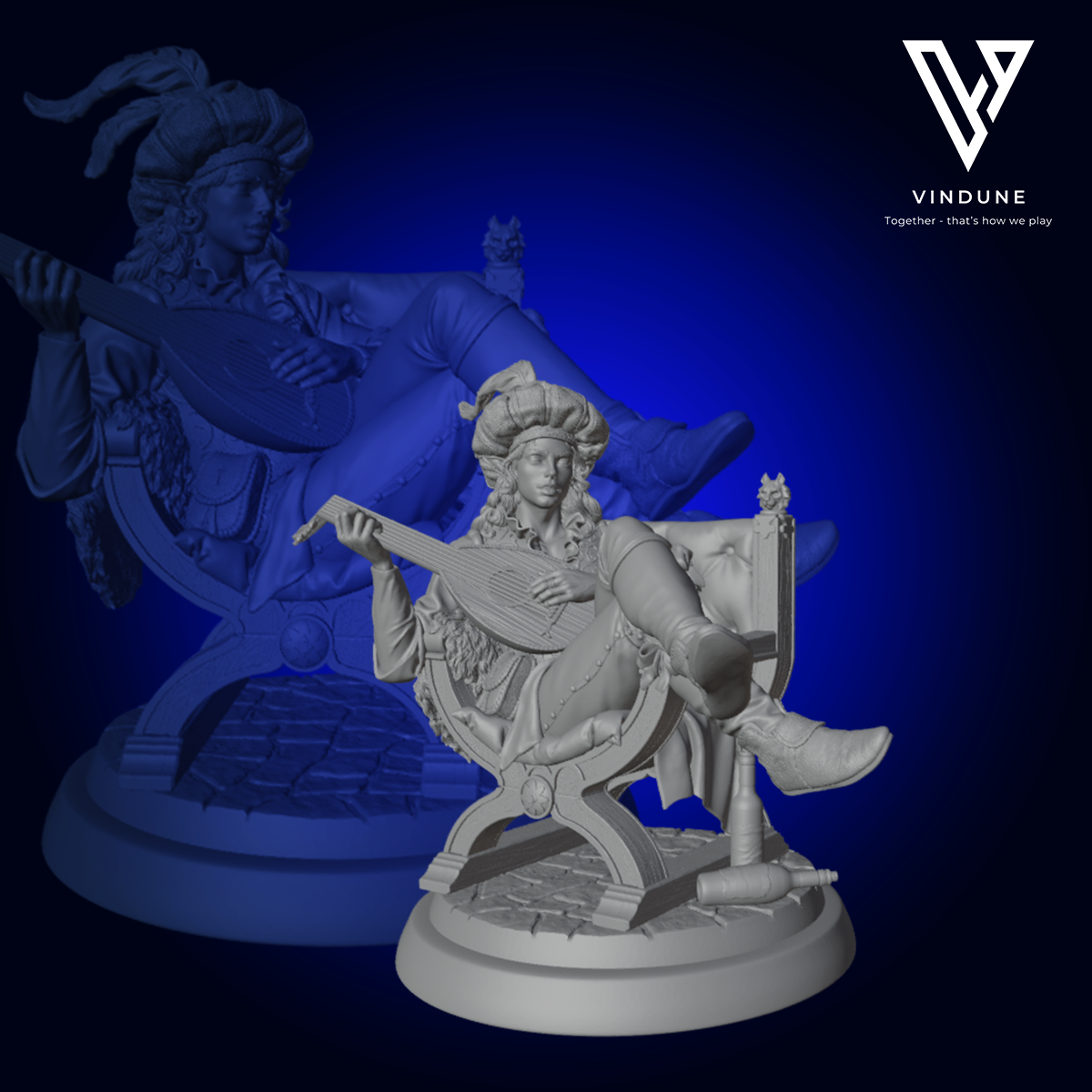 Barde (Jax Fiddlefoot, Lord of the Lute) (Elve / Bard) - aus der Reihe The Unsung Heroes von White Werewolf Tavern