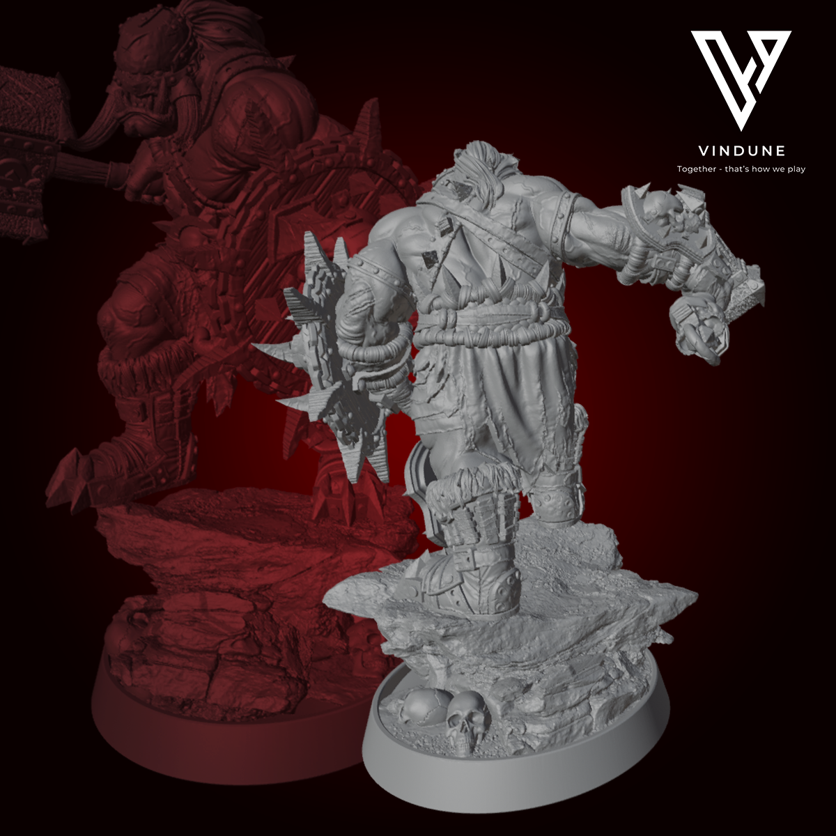 Ork - Söldner der Leere (Jugger Hochmann) (Orc / Mercanary) - aus der Reihe Mercenaries of the Void von Daybreak Miniatures