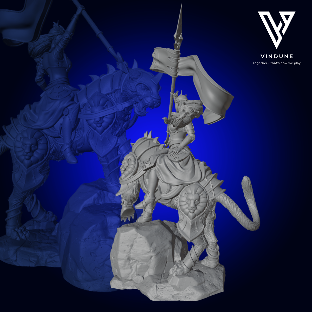 Heldin (Katharina) Helden Set mit Kampfkatze (Heroine Set with Fighting Wild Cat) - aus der Reihe Order of the Golden Fury von White Werewolf Tavern