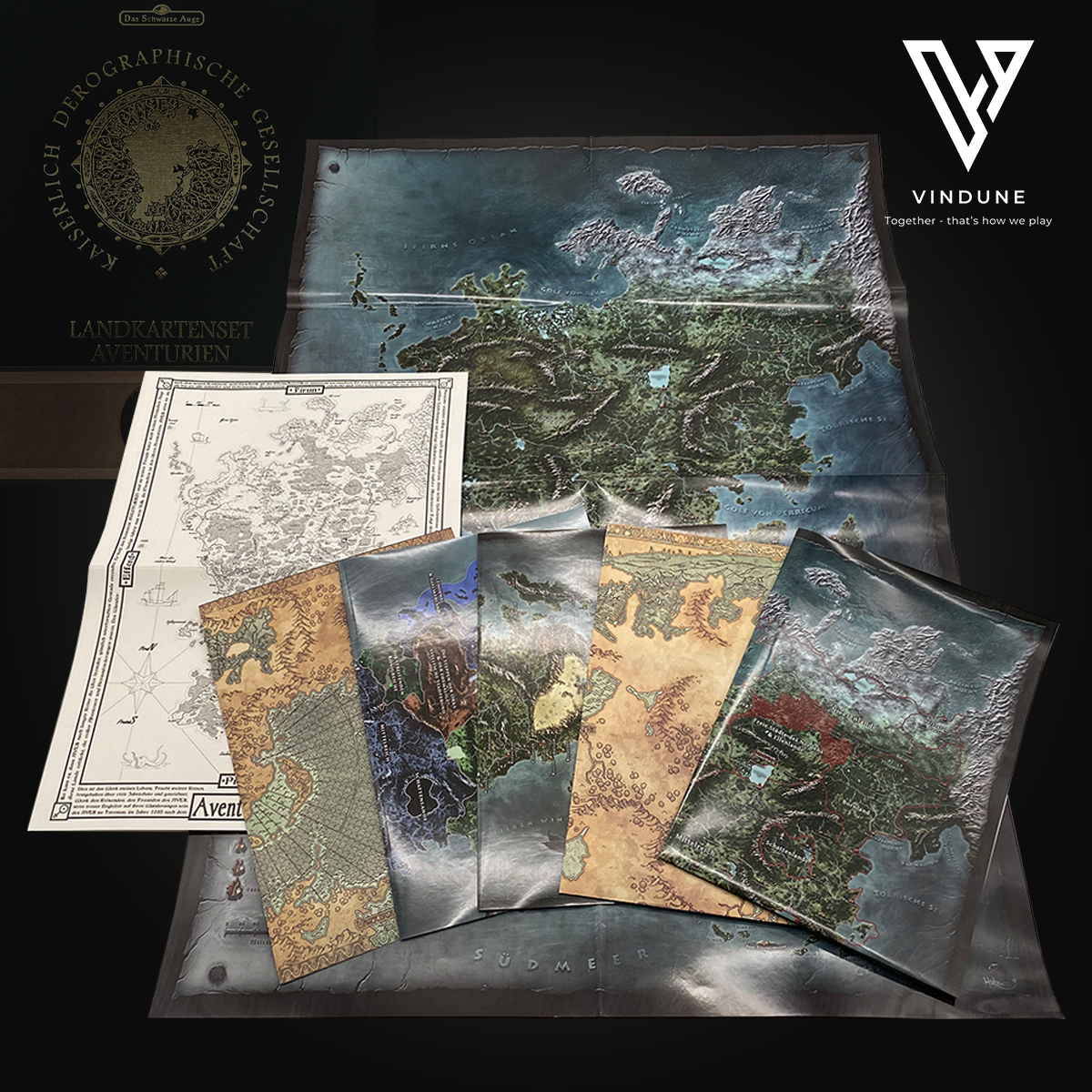 Das Schwarze Auge (DSA5) Deluxe Landkartenset Aventurien