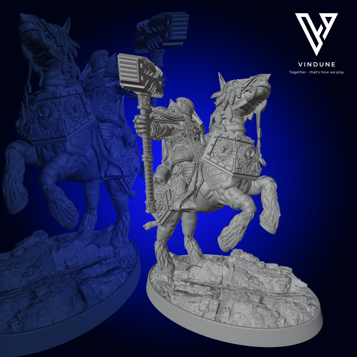 Paladin (Le Chevalier Florian de l'Ancienne Bataille) (Paladin / Hammerfighter) - aus der Reihe The Paladins of The Silver Lion von Daybreak Miniatures