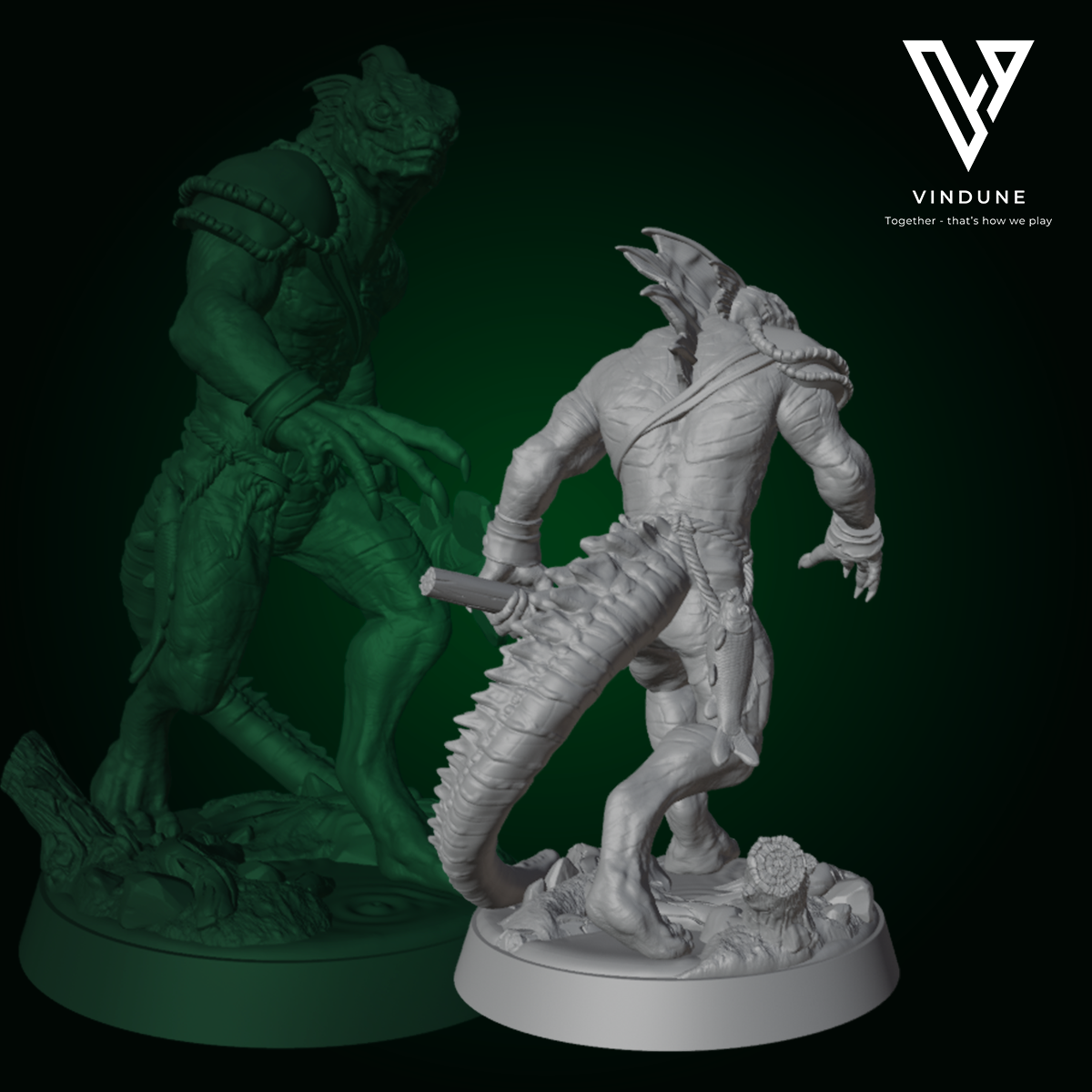 Echse Krieger A (Lizard Folk) - von Dungeon Dog