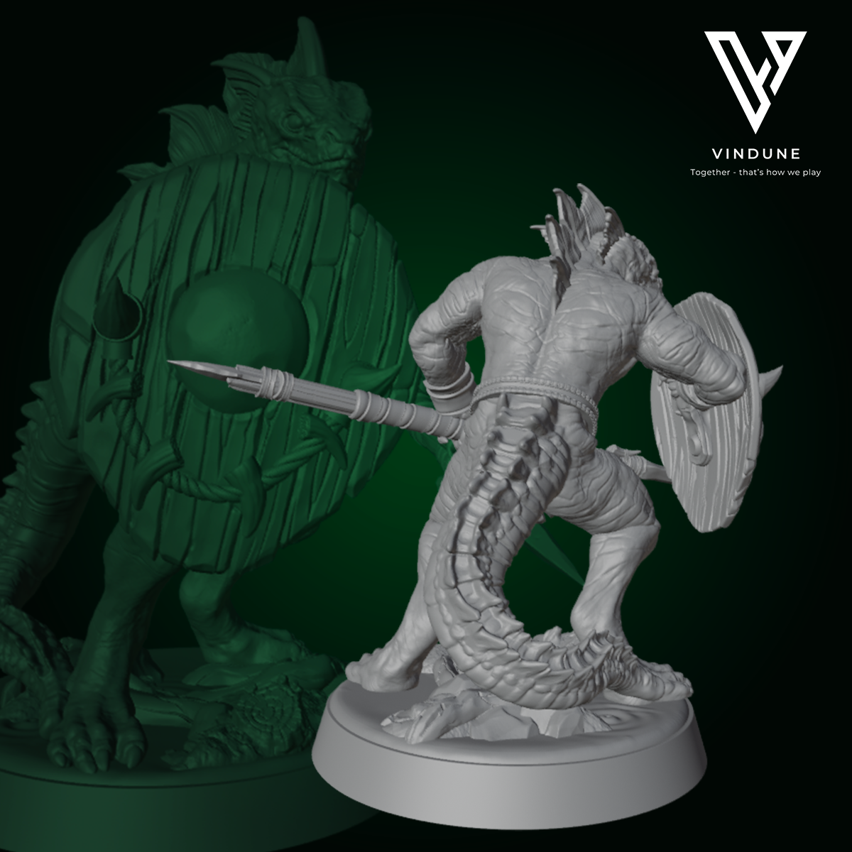 Echse Krieger B (Lizard Folk) - von Dungeon Dog