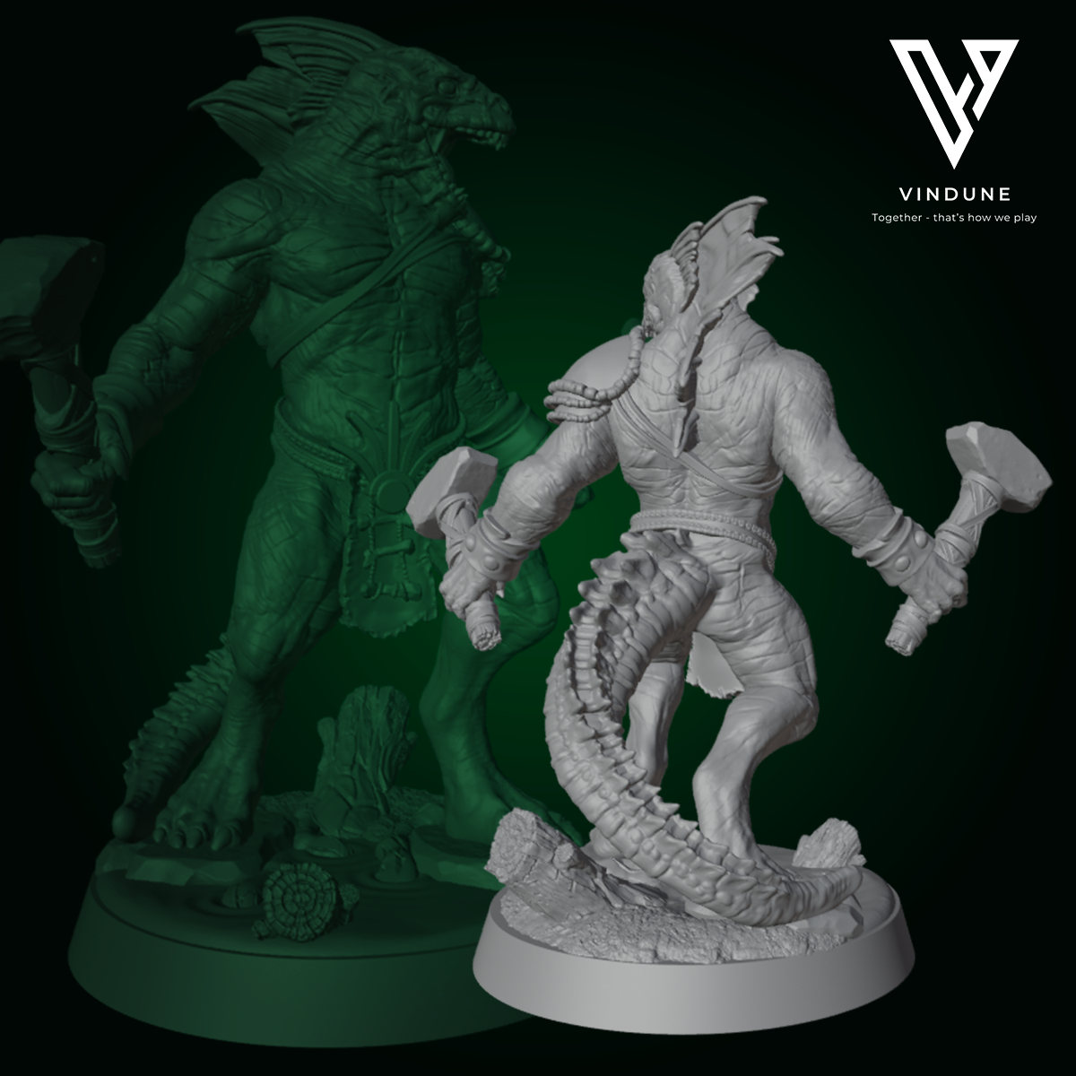 Echse Krieger C (Lizard Folk) - von Dungeon Dog