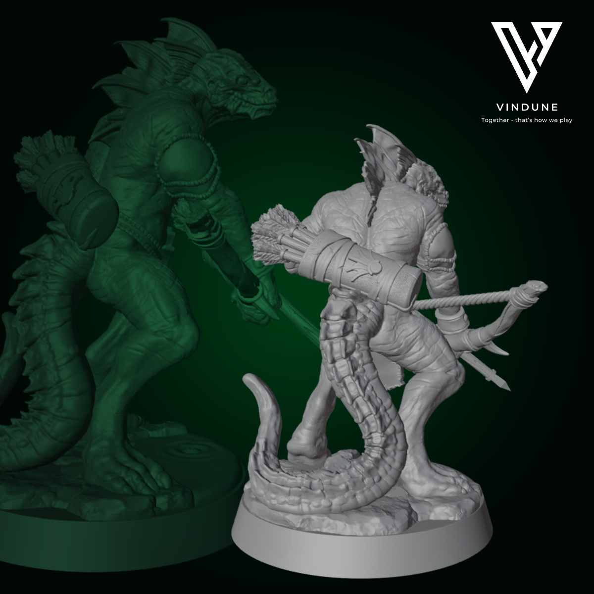 Echse Krieger D (Lizard Folk) - von Dungeon Dog