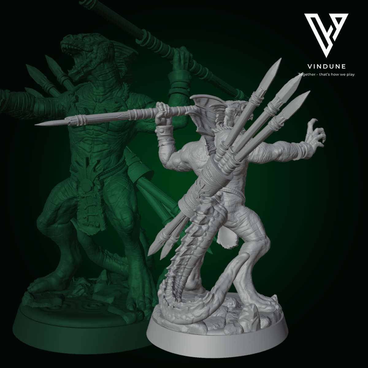 Echsen Krieger Set (Lizard Folk Set) - von Dungeon Dog