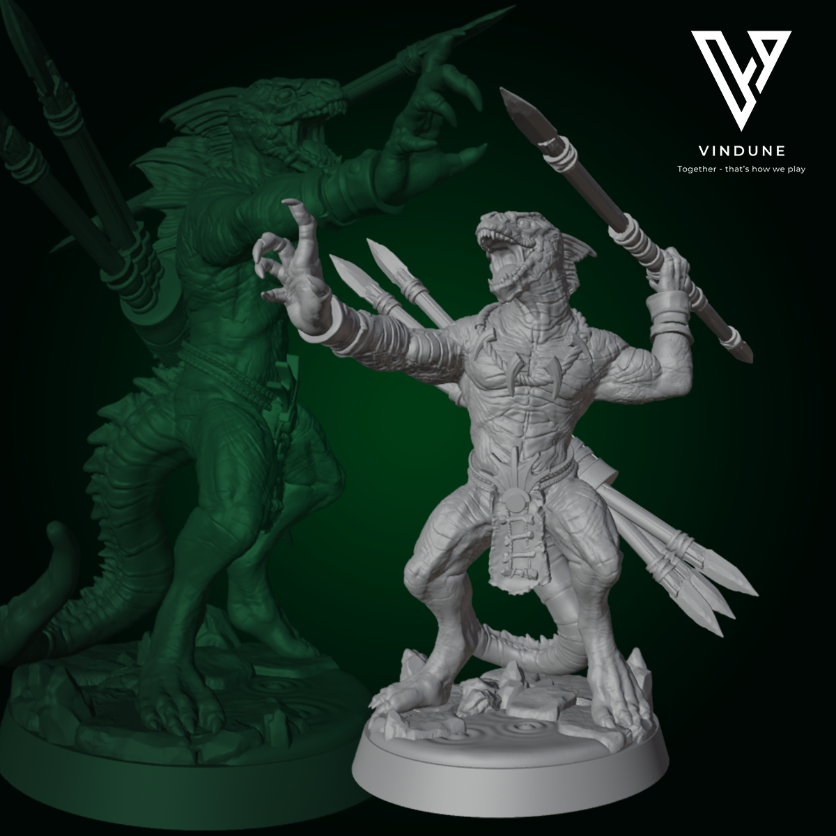 Echse Krieger E (Lizard Folk) - von Dungeon Dog