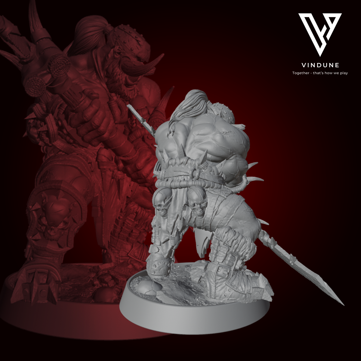 Ork - Söldner der Leere (Machinus Zwergbrecher) (Orc / Mercanary) - aus der Reihe Mercenaries of the Void von Daybreak Miniatures