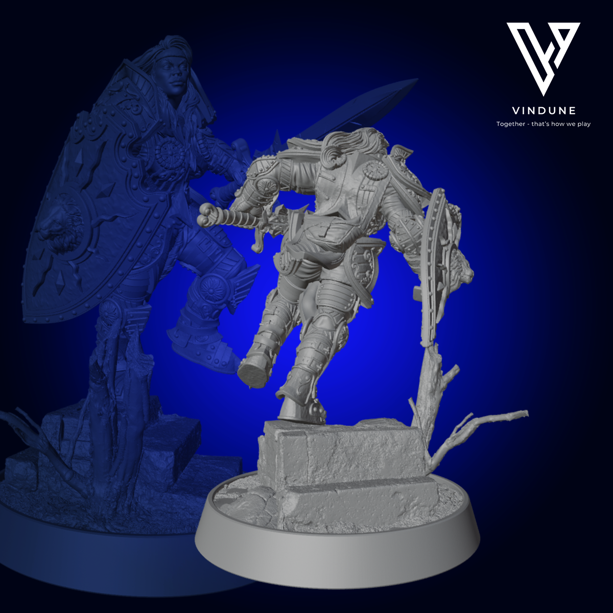 Paladin Set (Paladin Set) - aus der Reihe The Paladins of The Silver Lion von Daybreak Miniatures