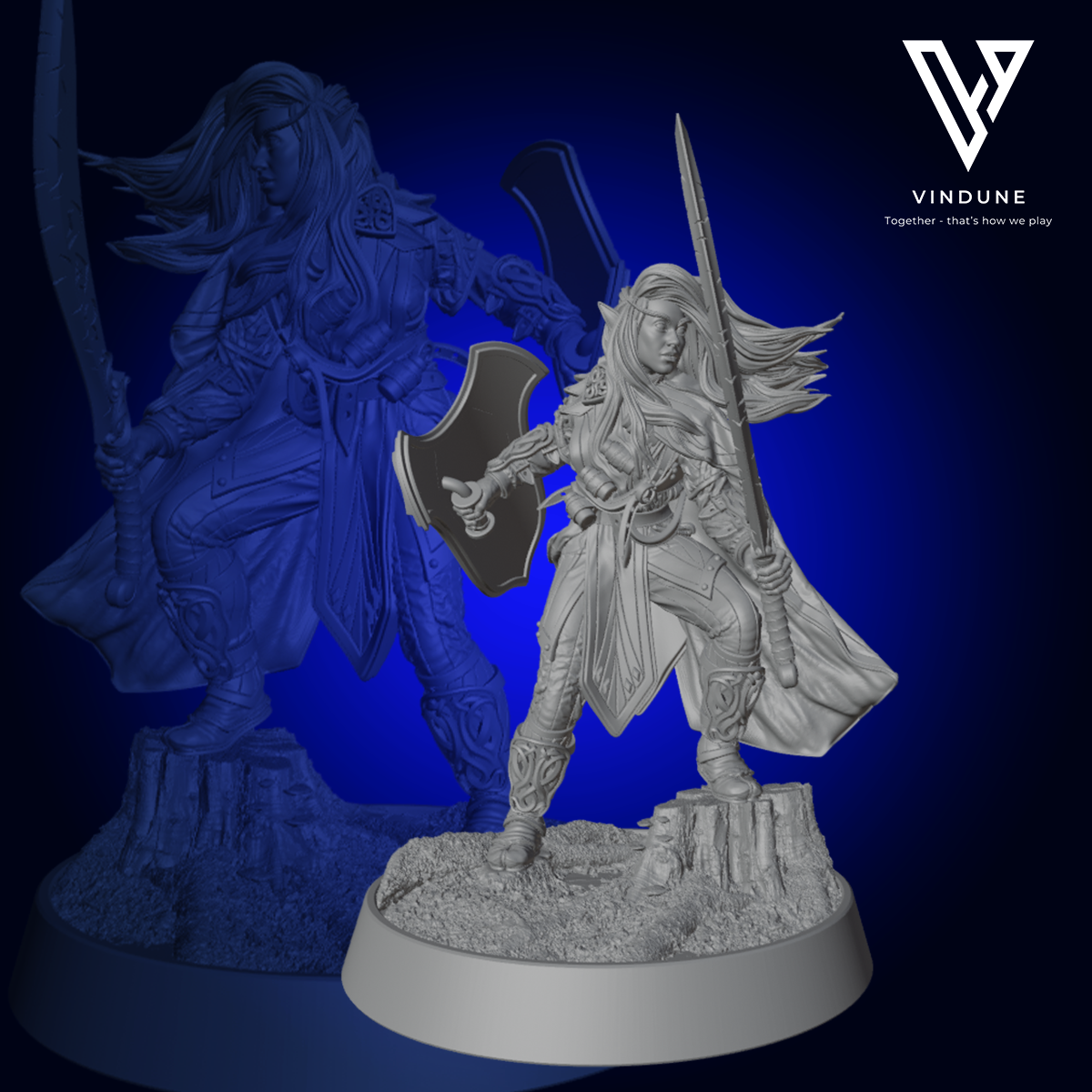 Elf Merlo Kataa (Elve / Elves) - aus der Reihe The Elves of the High Hollow von Daybreak Miniatures