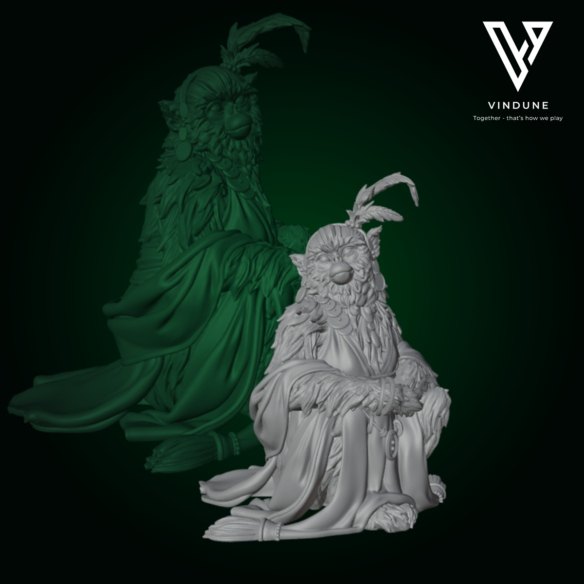 Affen Höflinge (Monkey Courtiers) - König, Königin, Konkubine - aus der Reihe Monkey Valley von White Werewolf Tavern