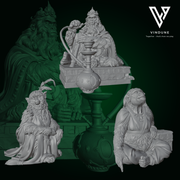 Affen Höflinge (Monkey Courtiers) - König, Königin, Konkubine - aus der Reihe Monkey Valley von White Werewolf Tavern