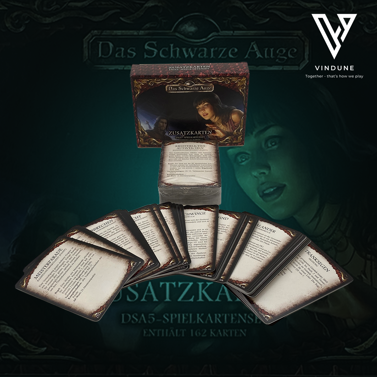 Das Schwarze Auge (DSA5) Spielkartenset Zusatzkarten (Vor- & Nachteile, Sonderfertigkeiten u.v.m)
