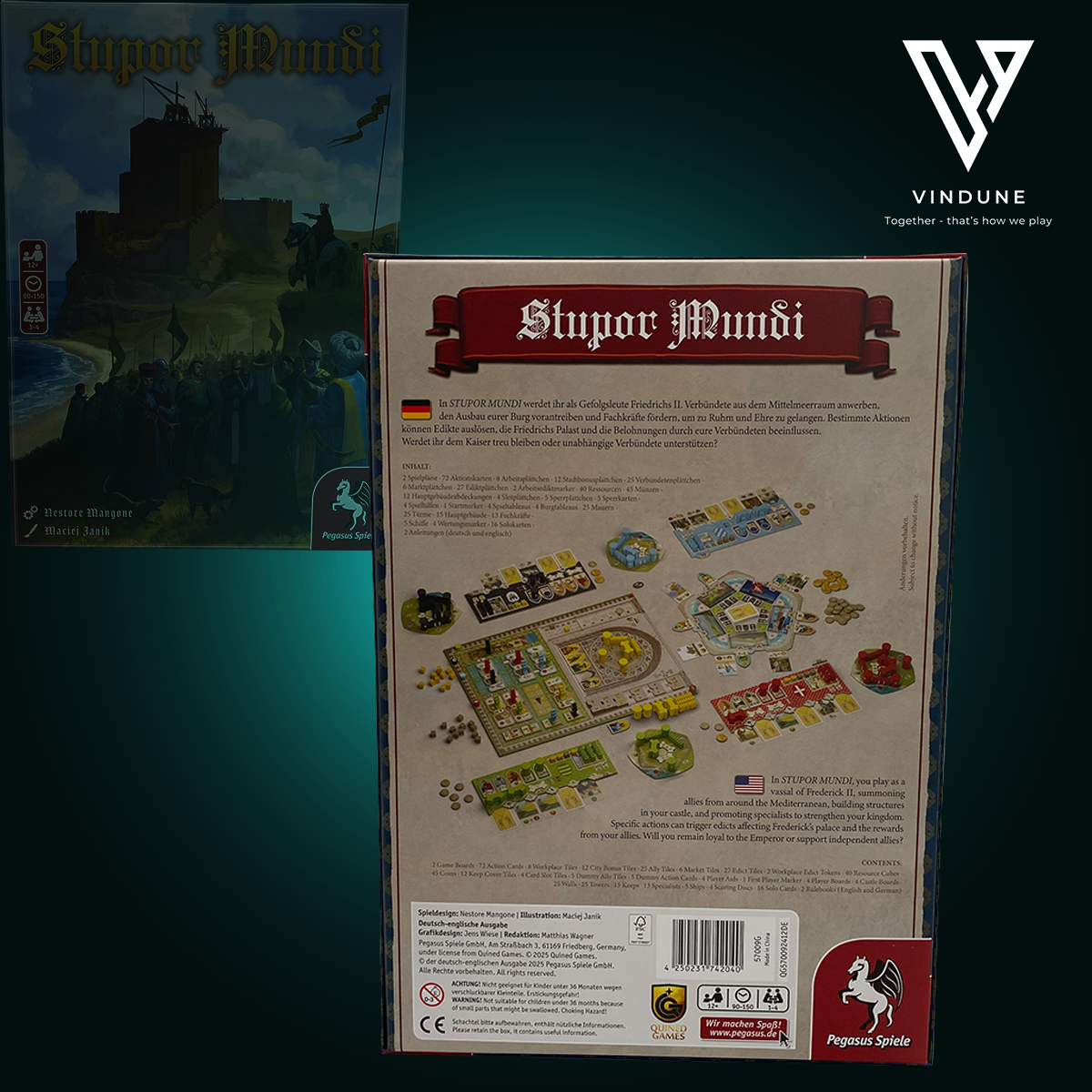 Stupor Mundi - Brettspiel von Pegasus Spiele - [Ausstellungsstück] - neuwertiger Zustand