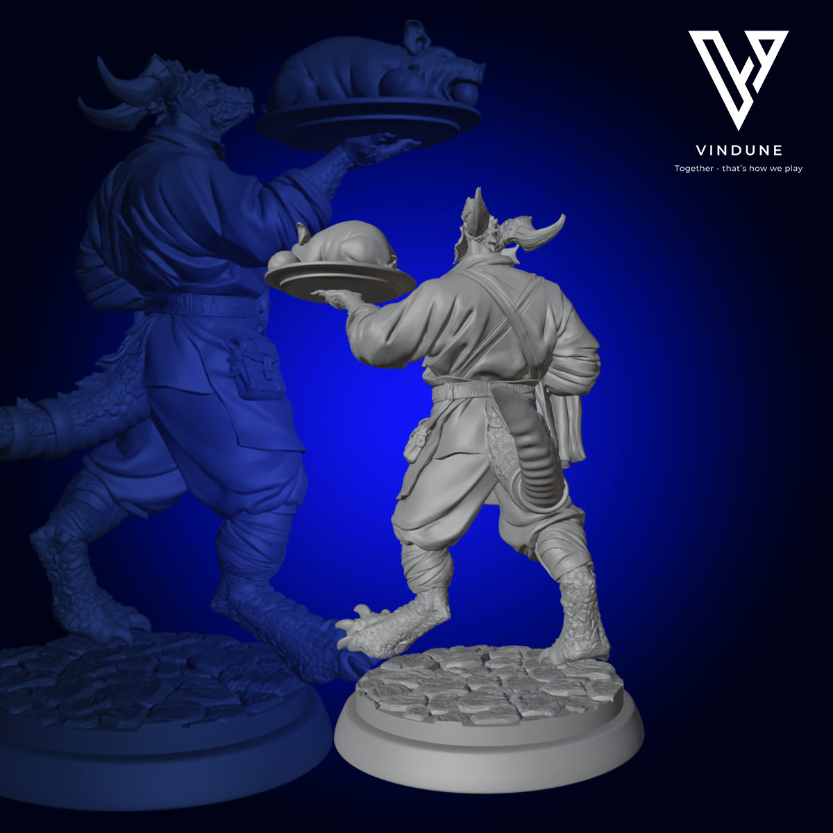 Gastwirt 4 (Echse) (Lizard / Tavern Folk) - aus der Reihe The Unsung Heroes von White Werewolf Tavern