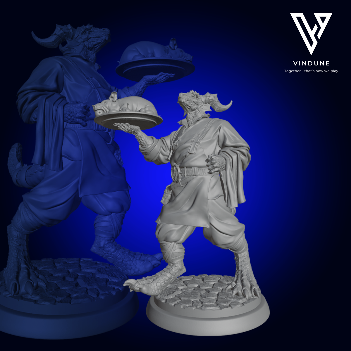 Gastwirt 4 (Echse) (Lizard / Tavern Folk) - aus der Reihe The Unsung Heroes von White Werewolf Tavern