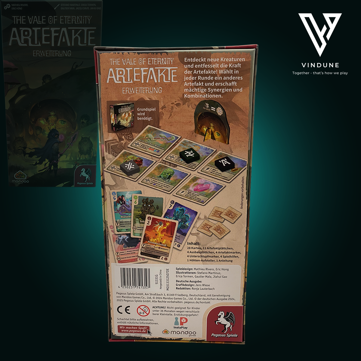 The Vale of Eternity: Artefakte [Erweiterung] - Brettspiel von Pegasus Spiele - [Ausstellungsstück] - neuwertiger Zustand