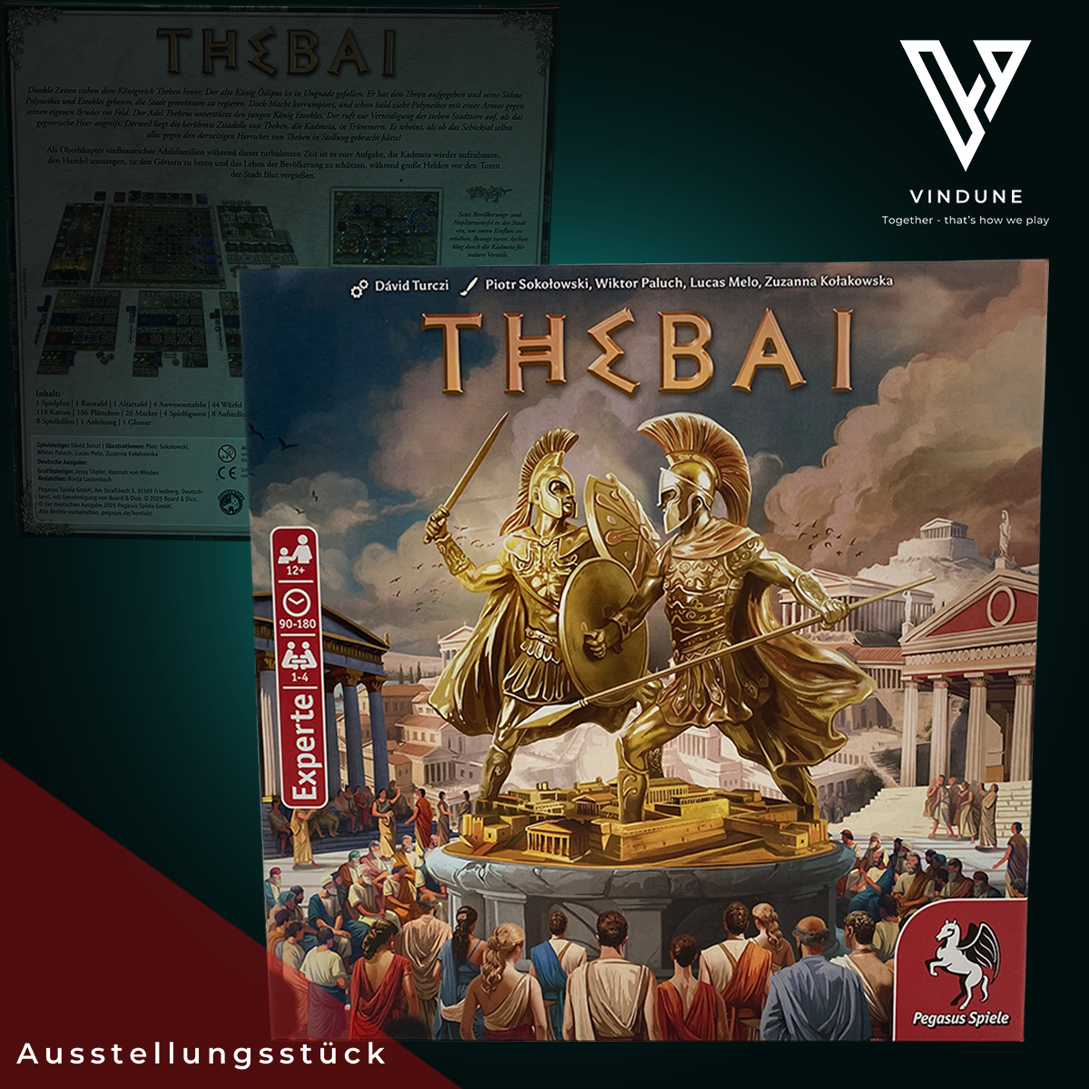 Thebai - Brettspiel von Pegasus Spiele - [Ausstellungsstück] - neuwertiger Zustand