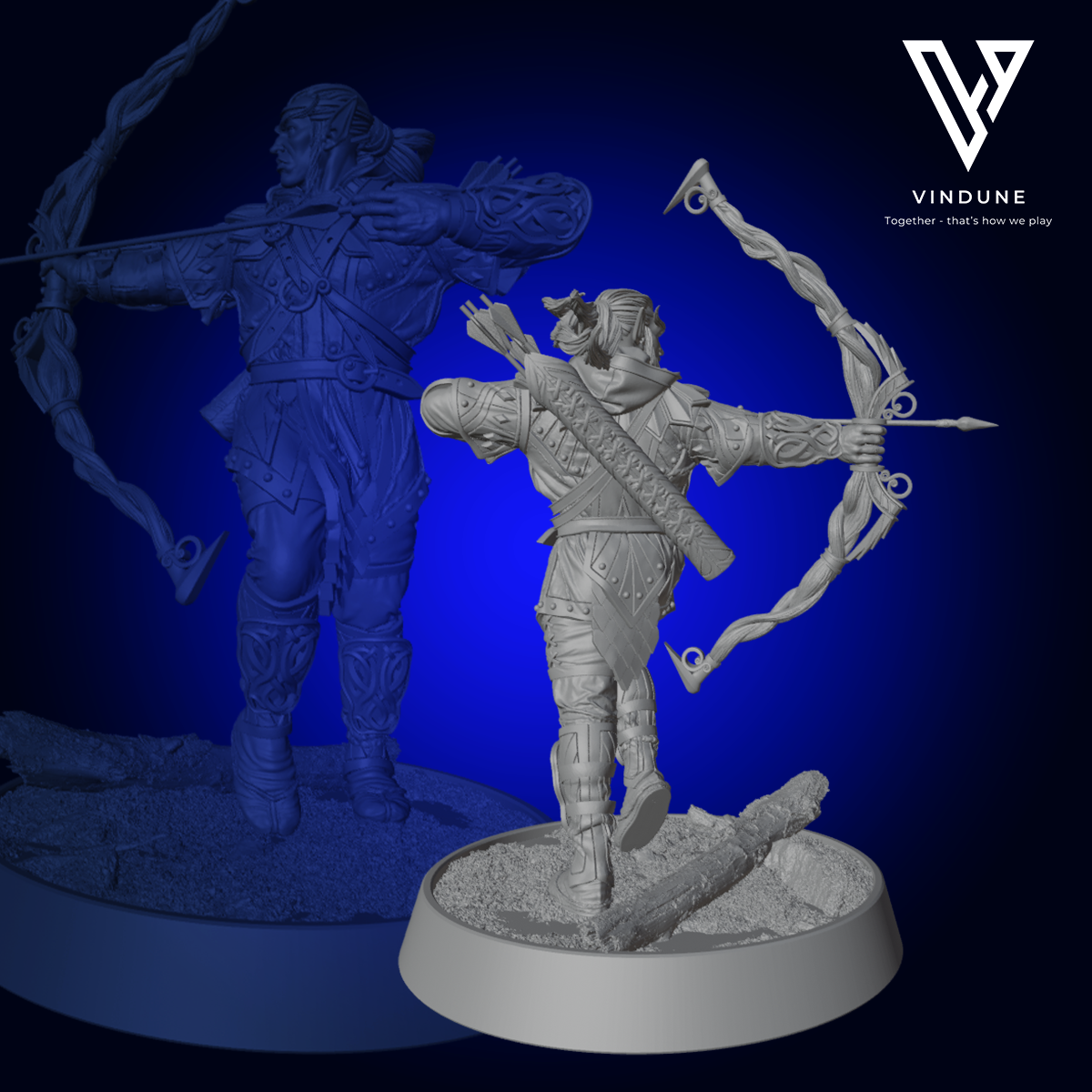 Elf Vinduu Bright Flight (Elve / Elves) - aus der Reihe The Elves of the High Hollow von Daybreak Miniatures