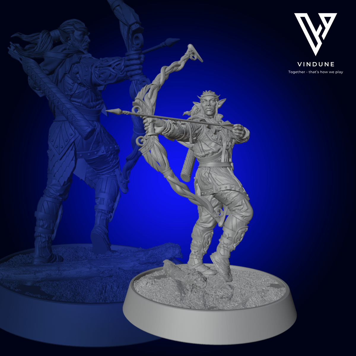 Elf Vinduu Bright Flight (Elve / Elves) - aus der Reihe The Elves of the High Hollow von Daybreak Miniatures