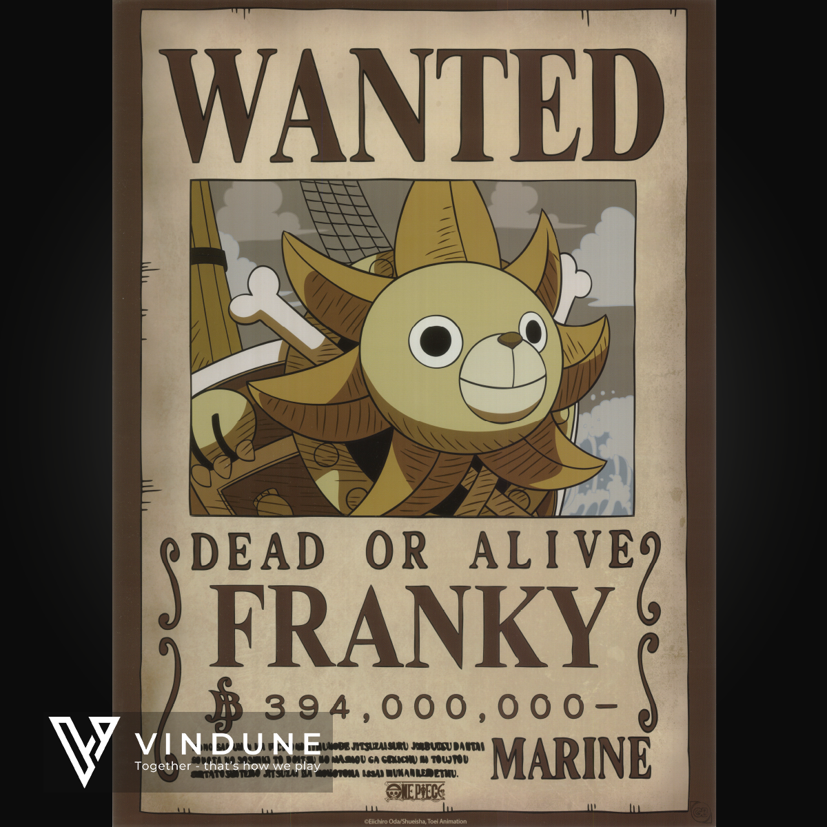 ONE PIECE - Poster 52x38 - Wanted Franky Wano